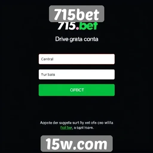 Como criar uma conta no 715bet